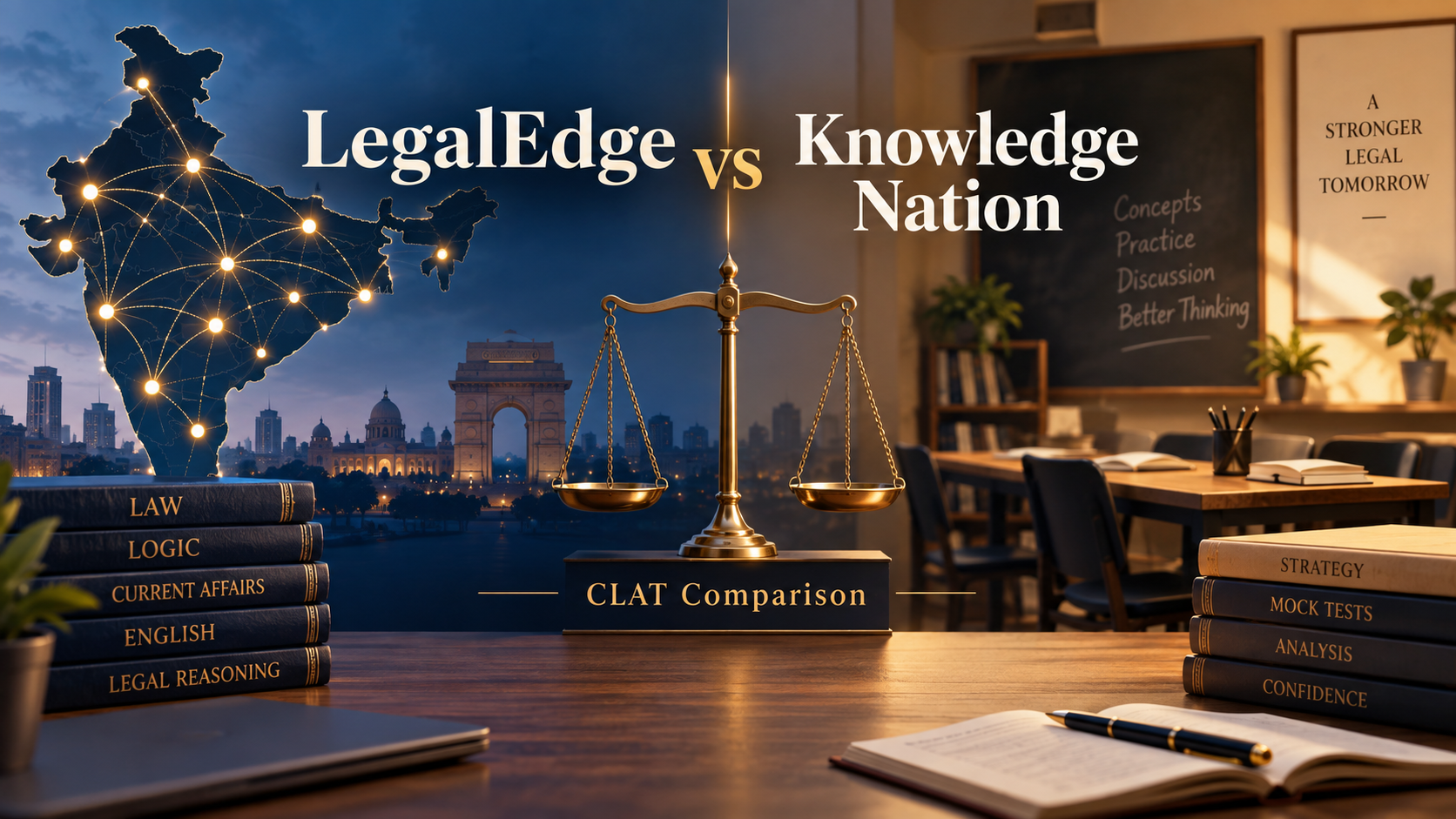 LegalEdge vs Knowledge Nation Law Centre for CLAT: Which One Is Best for CLAT Preparation?