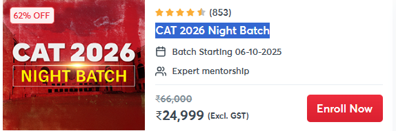 CAT 2026 Night Batch  - offered by LPT Jaipur Bapu Nagar