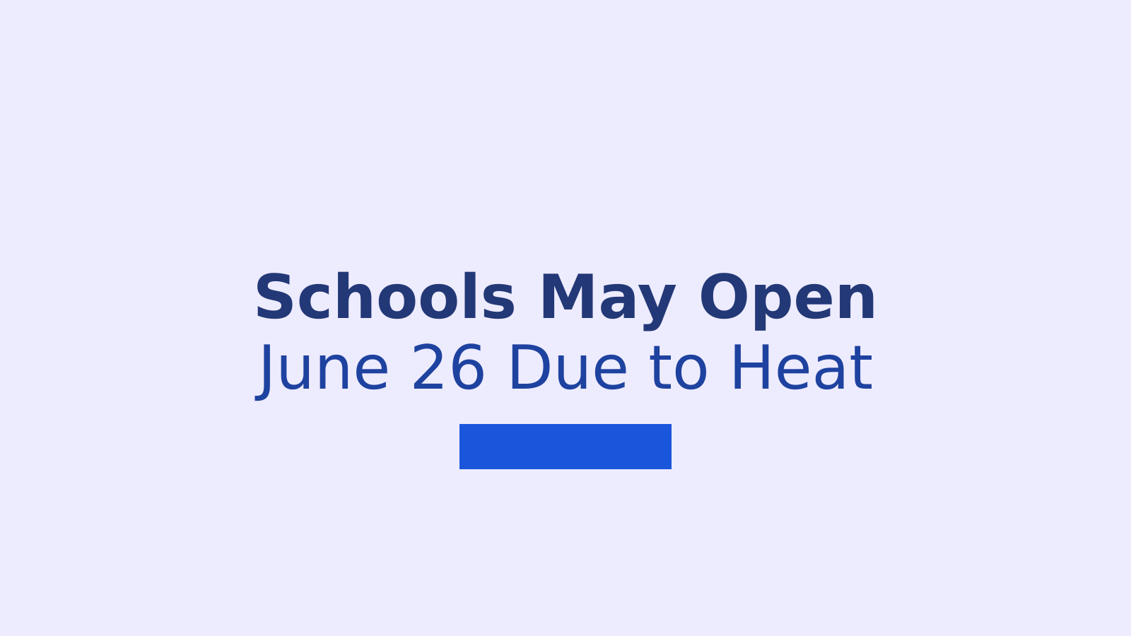 Maharashtra Schools May Start from June 26 Instead of June 15 Due to Extreme Heat