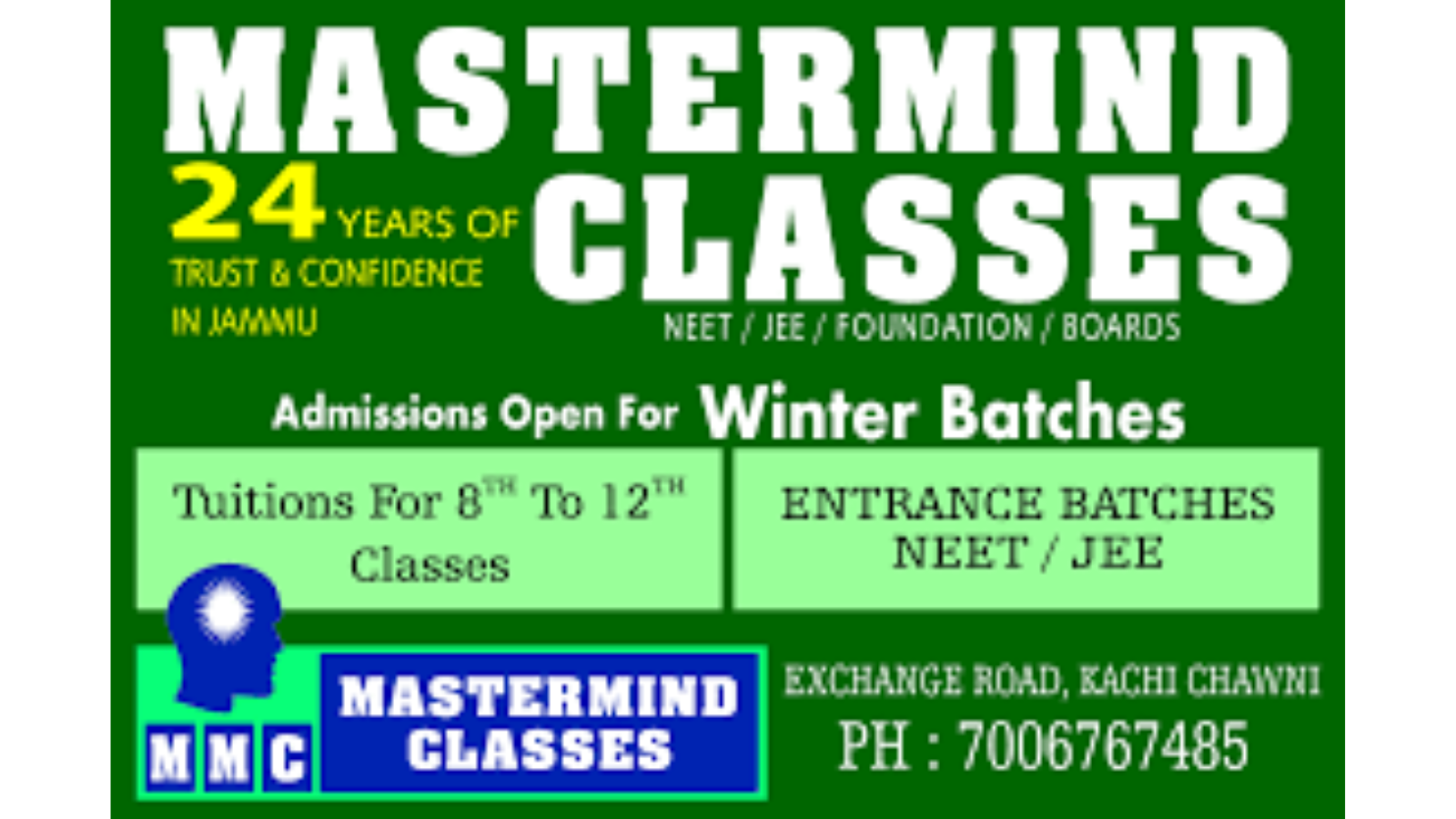 MasterMind Classes Jammu Hero Slider - 2