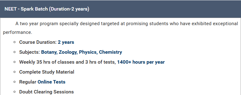 NEET Regular - offered by MathIIT Coaching Kerala