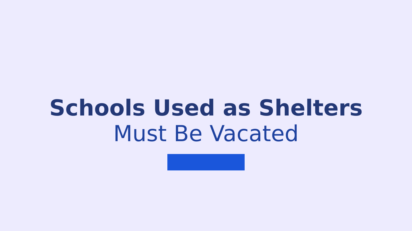 MCD Orders Schools Used as Shelters to be Vacated Before Reopening