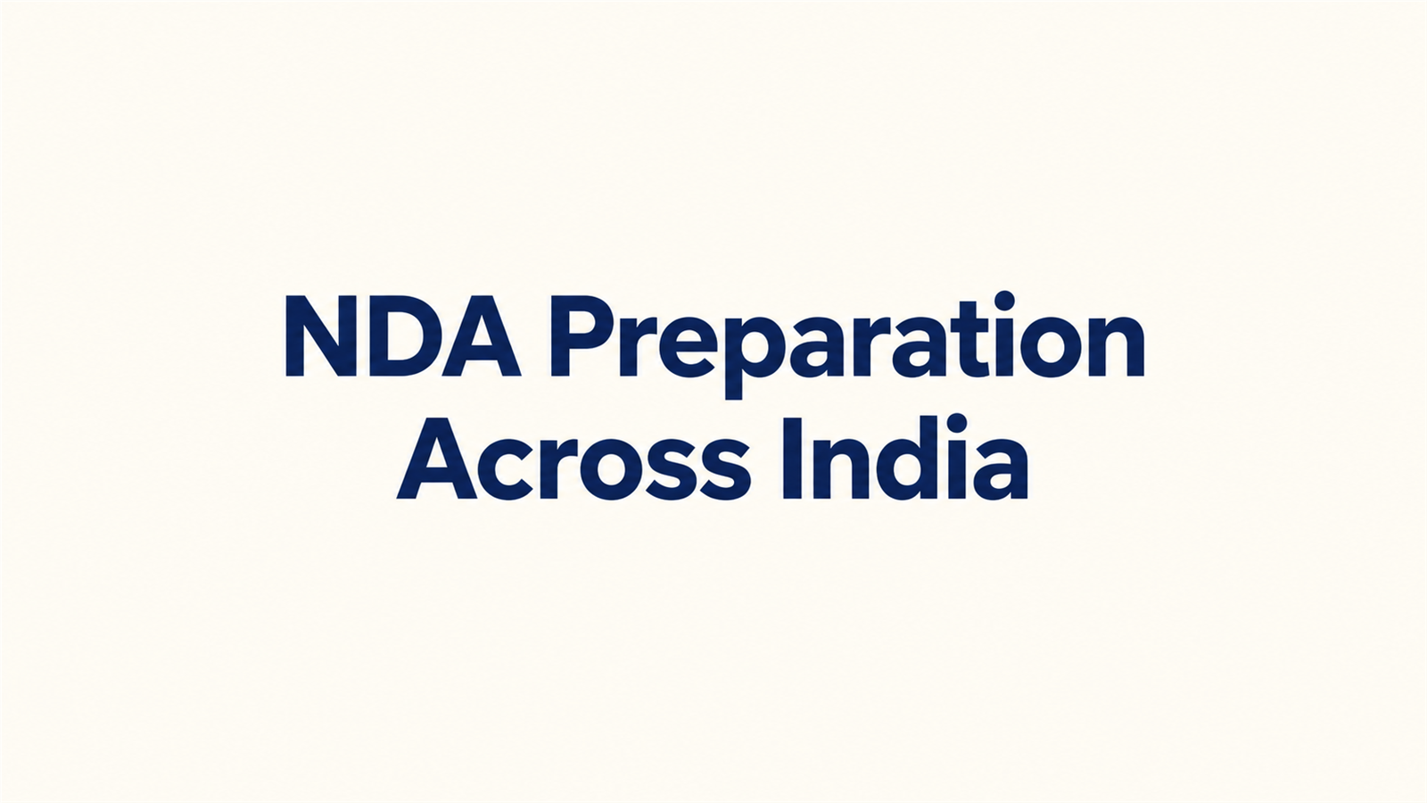 NDA Coaching in India 2027: Eight Checks Before You Join