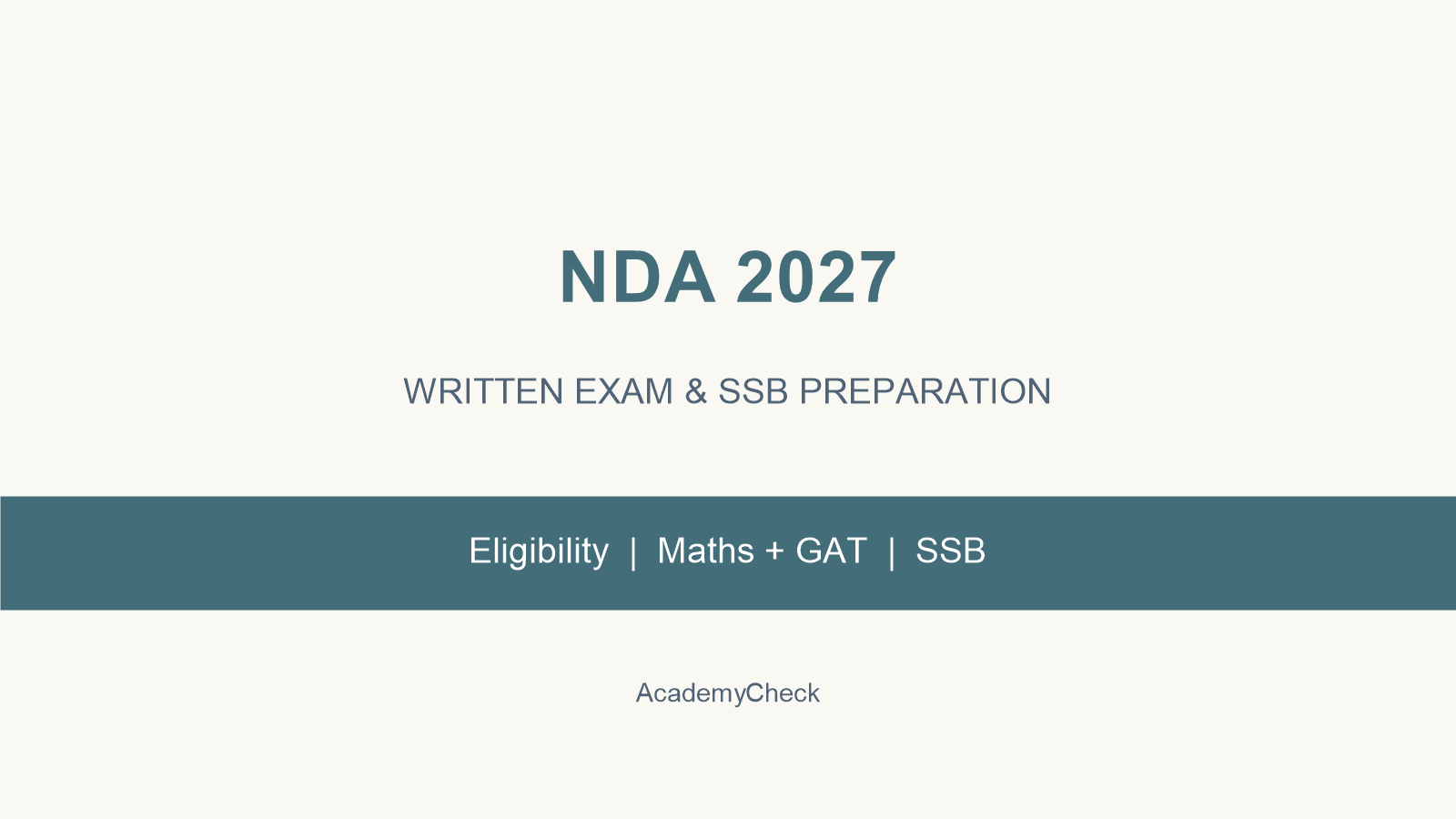 NDA 2027 Complete Guide: Latest Updates, Eligibility, SSB Interview, Best Coaching Institutes & Test Series