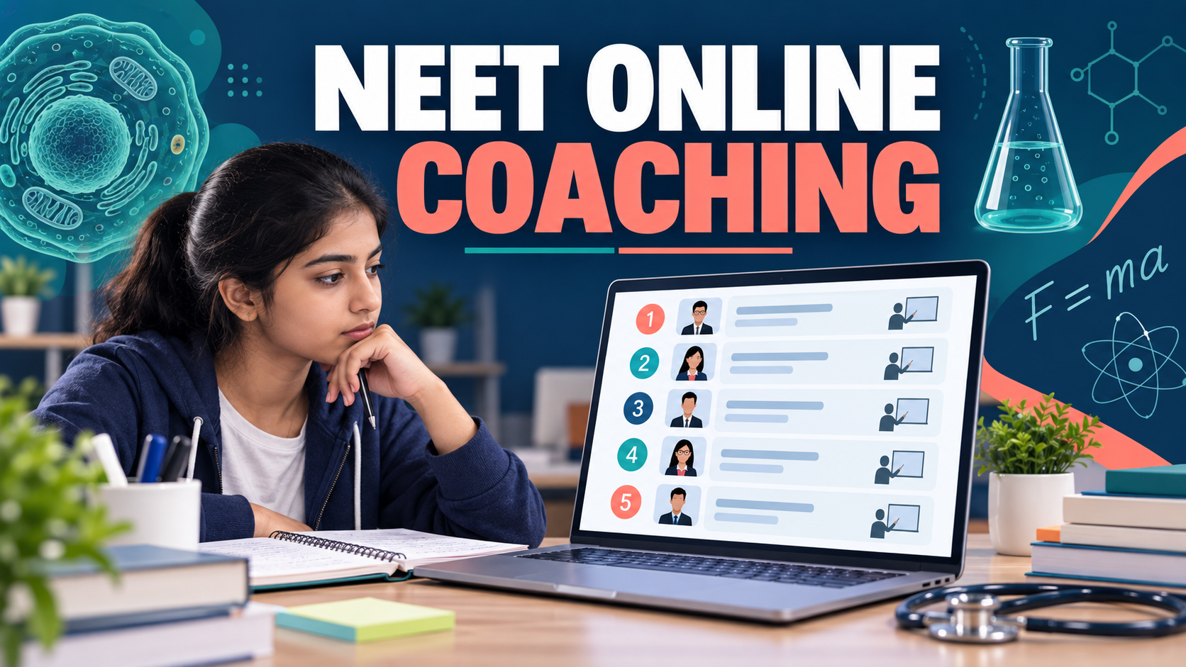 Best 10 NEET Online Coaching in India for 2027: Based on Faculty Experience