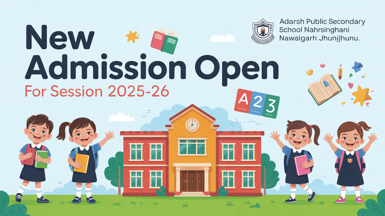 Adarsh Public Secondary School Naharsinghani Nawalgarh Jhunjhunu Hero Slider - 1