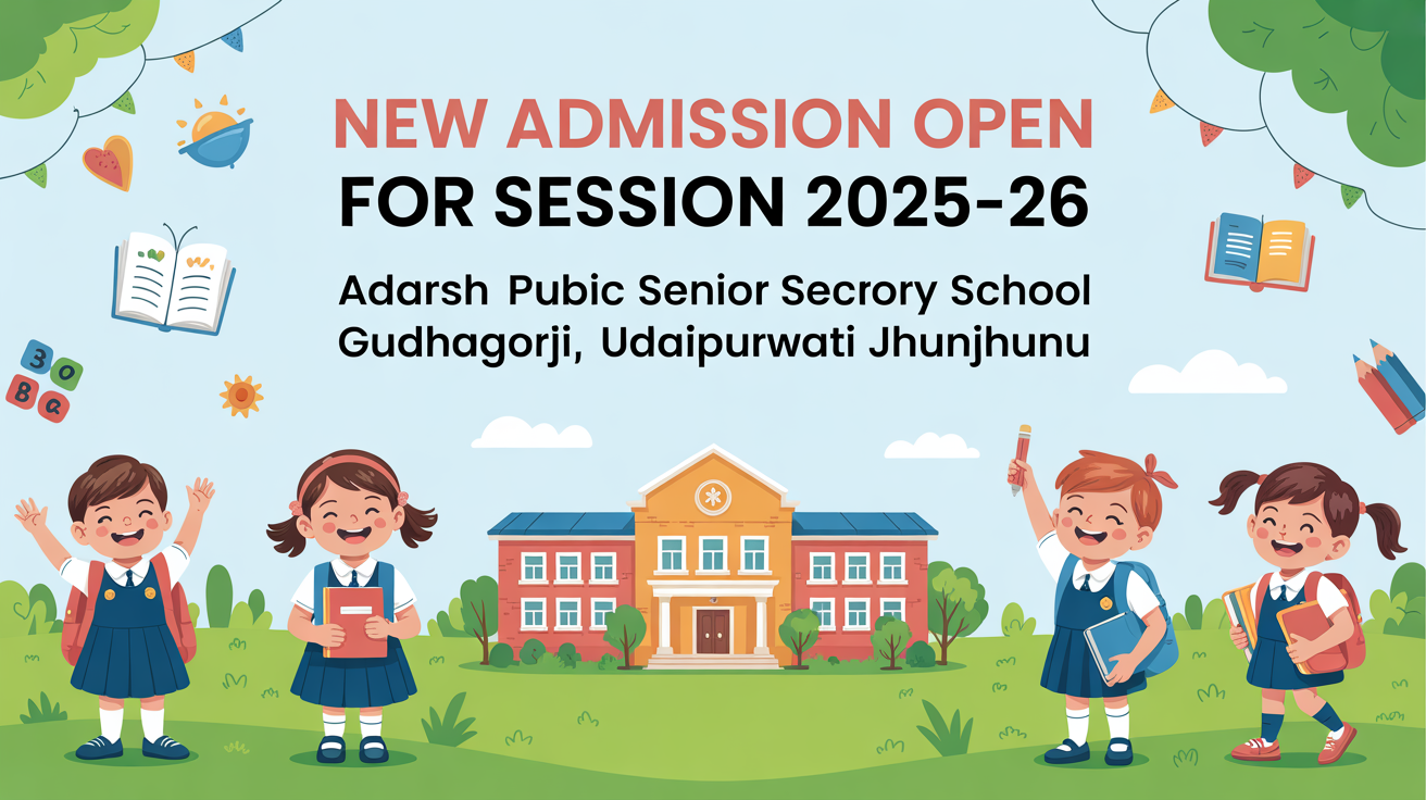 Adarsh Public Senior Secondary School Gudhagorji Udaipurwati Jhunjhunu Hero Slider - 1