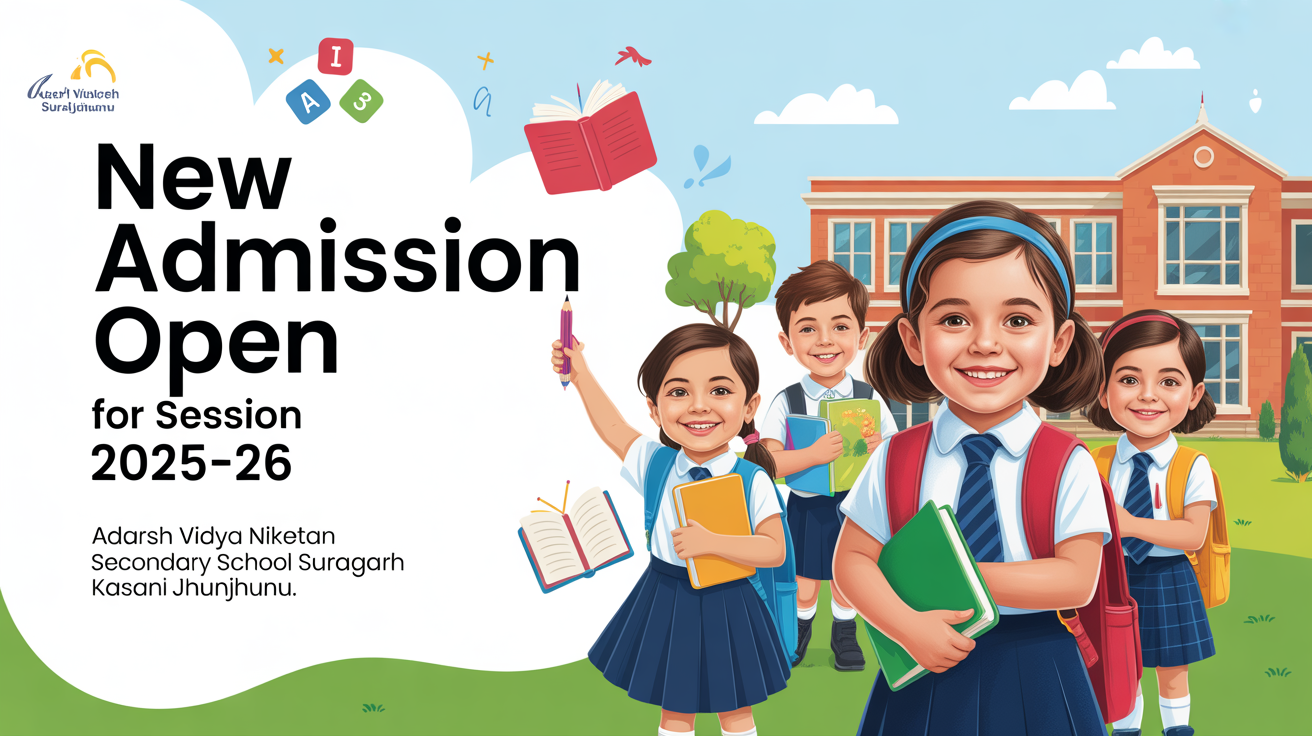 Adarsh Vidya Niketan Secondary School Kasani Surajgarh Jhunjhunu Hero Slider - 1