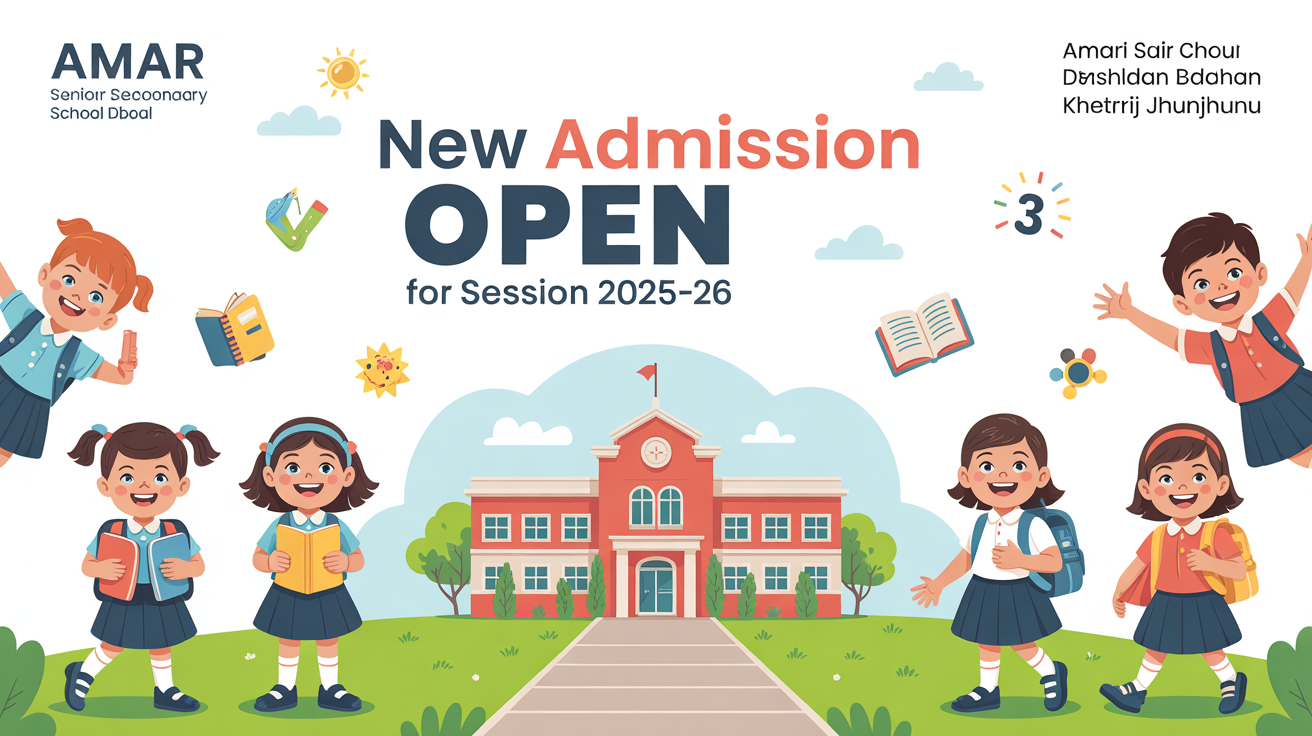 Amar Senior Secondary School Dhani Badhan Khetri Jhunjhunu Hero Slider - 1