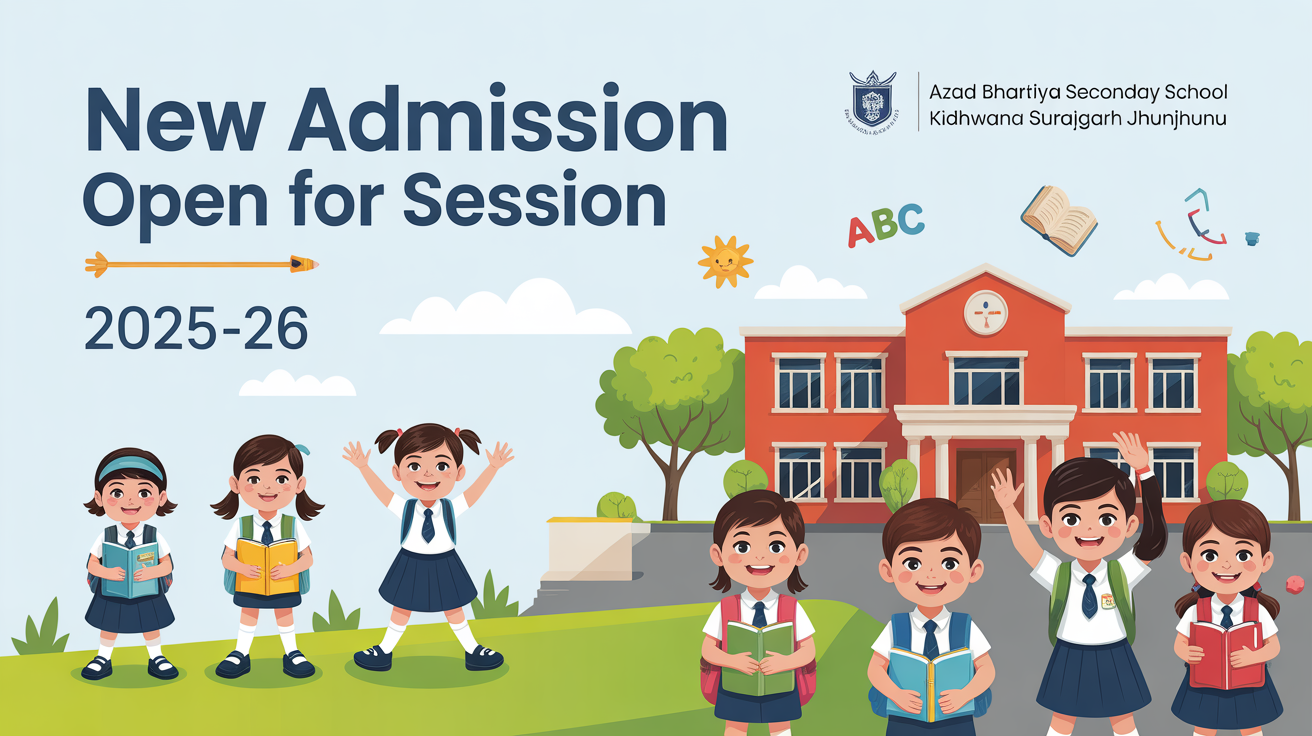 Azad Bhartiya Secondary School Kidhwana Surajgarh Jhunjhunu Hero Slider - 1