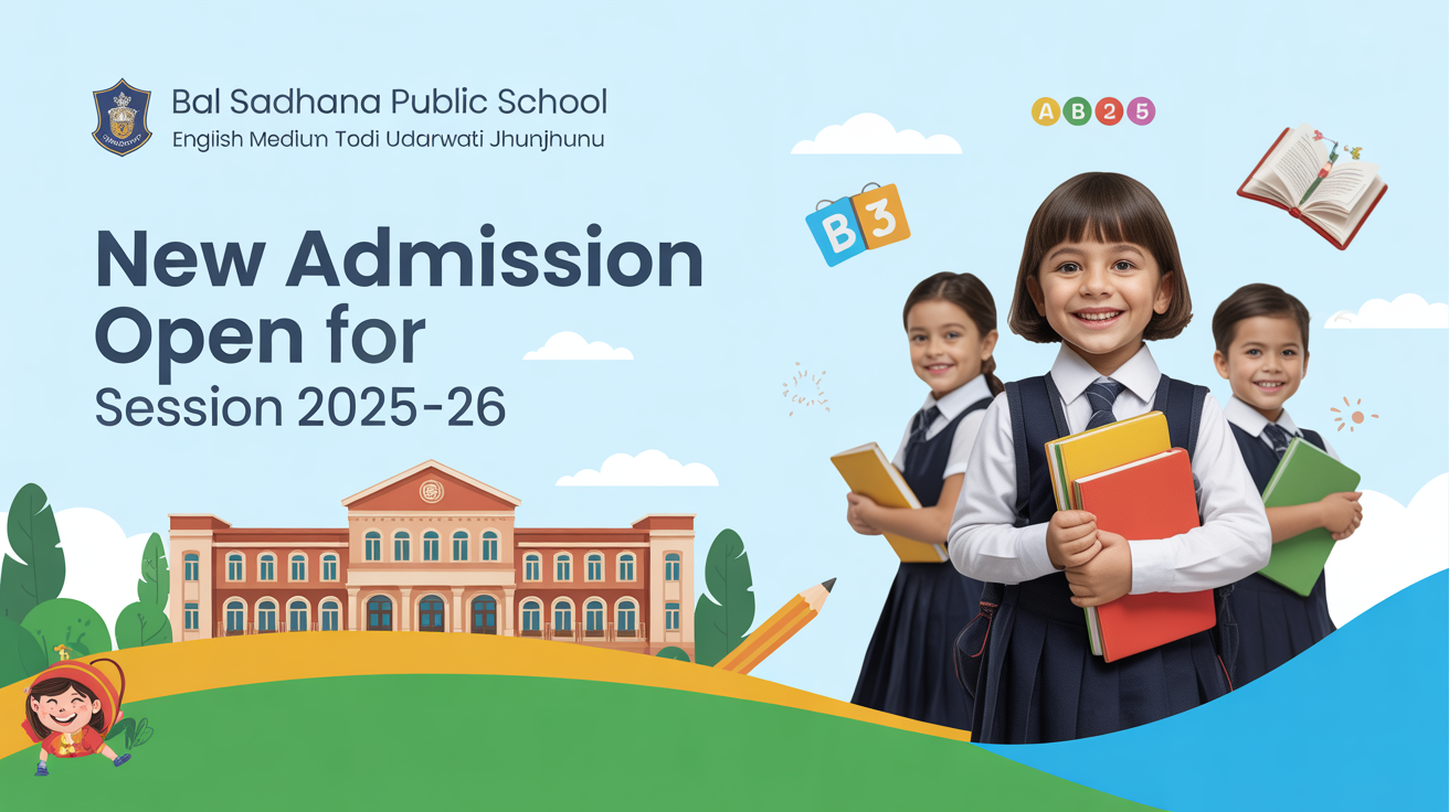 Bal Sadhana Public School English Medium Todi Udaipurwati Jhunjhunu Hero Slider - 1