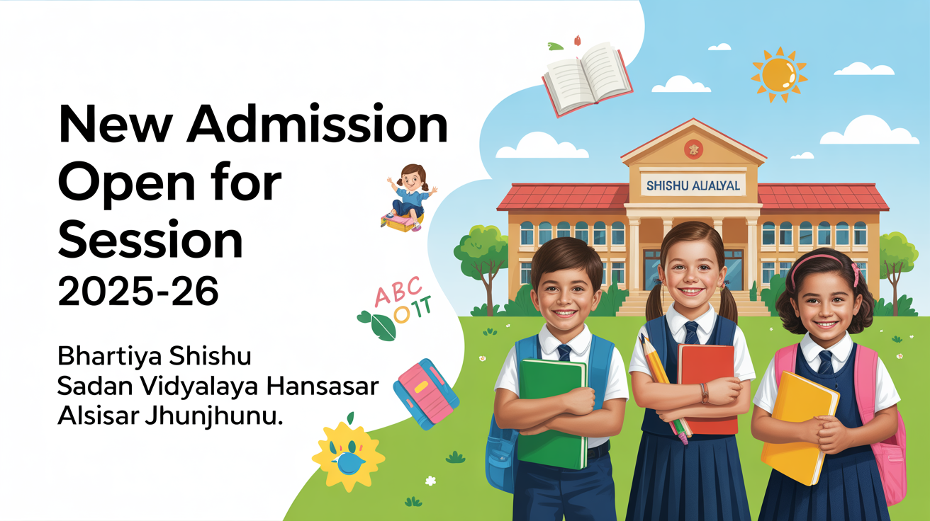 Bhartiya Shishu Sadan Vidyalaya Hansasar Alsisar Jhunjhunu Hero Slider - 1