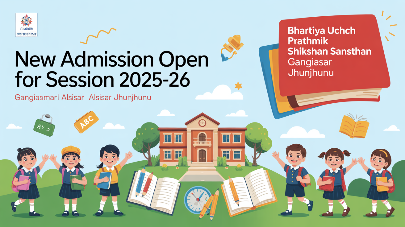 Bhartiya Uchch Prathmik Shikshan Sansthan Gangiasar Alsisar Jhunjhunu Hero Slider - 1