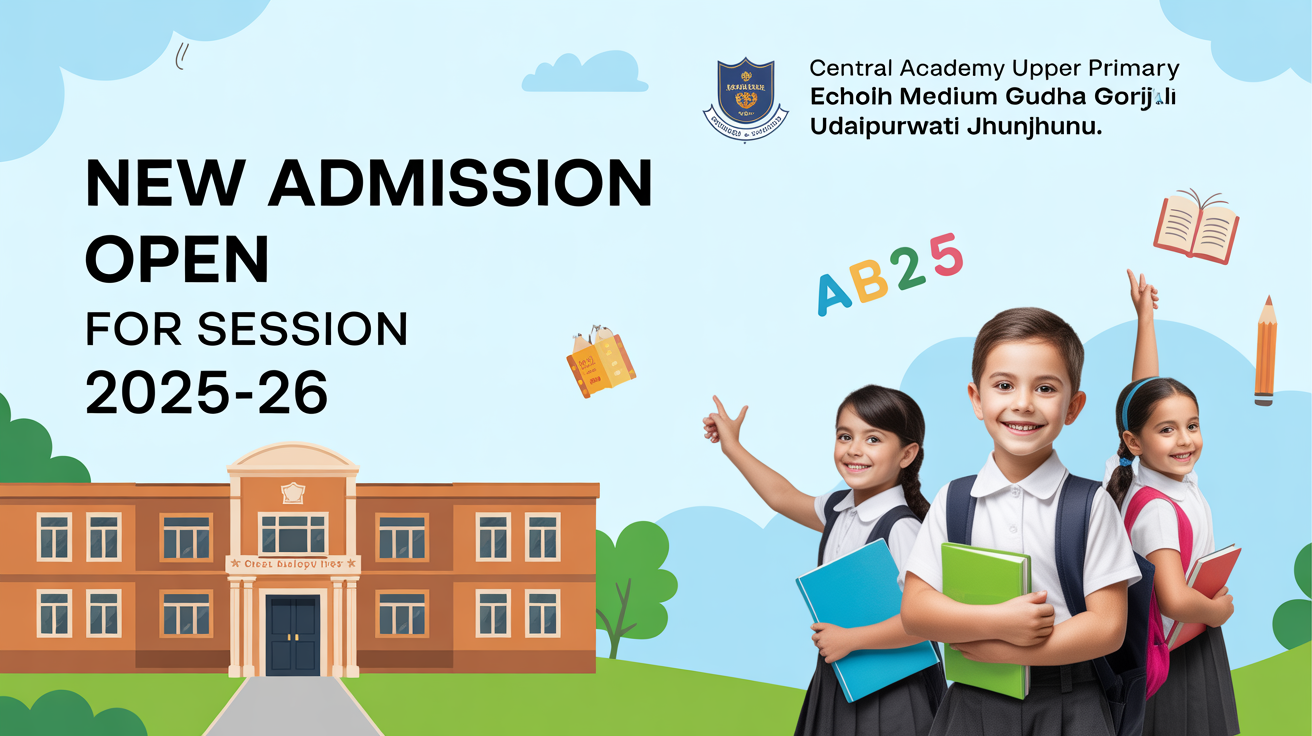 Central Academy Upper Primary School English Medium Gudha Gorji Udaipurwati Jhunjhunu Hero Slider - 1