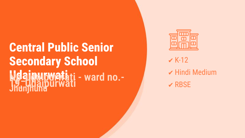 Central Public Senior Secondary School Udaipurwati Udaipurwati Jhunjhunu