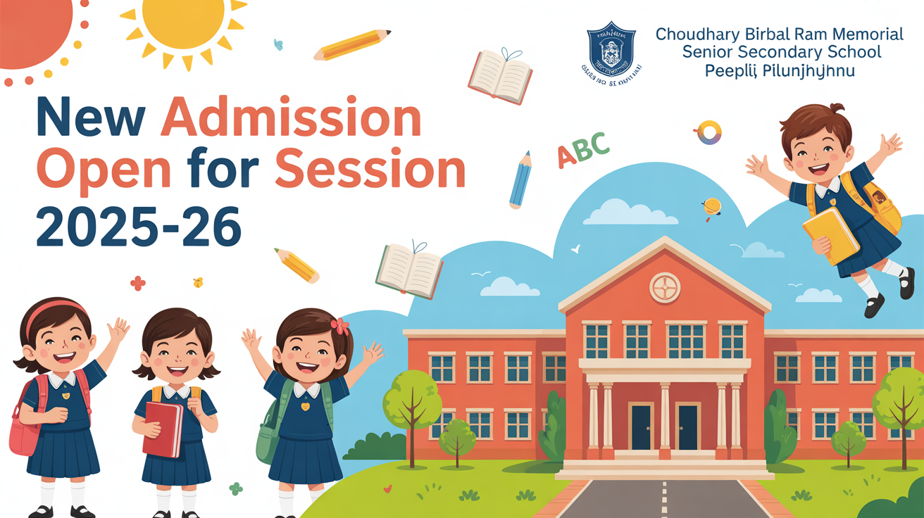 Choudhary Birbal Ram Memorial Senior Secondary School Peepli Pilani Jhunjhunu Hero Slider - 1