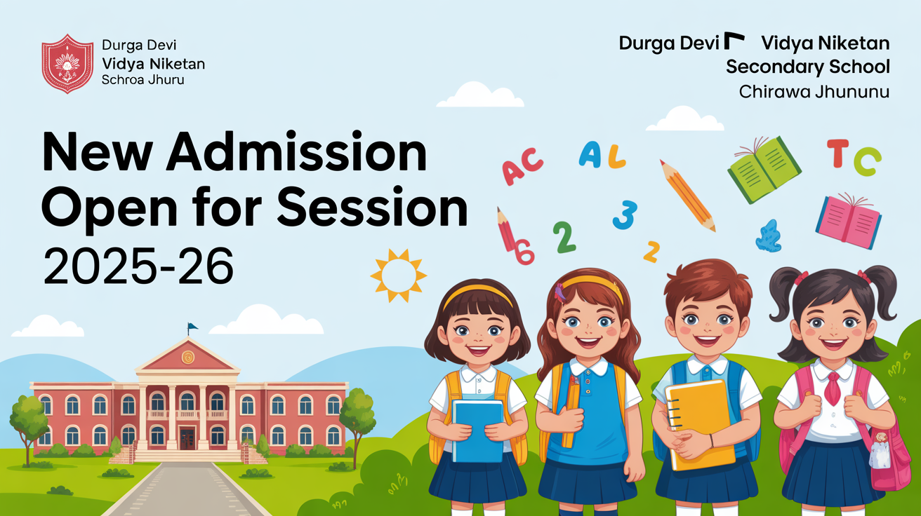 Durga Devi Vidya Niketan Secondary School Chirawa Jhunjhunu Hero Slider - 1