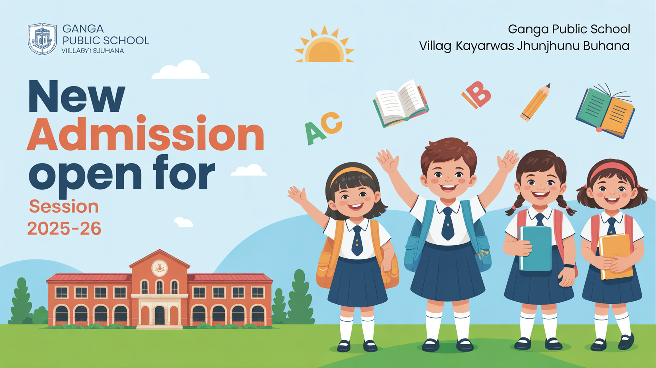 Ganga Public School Village Rayali Kuharwas Jhunjhunu Buhana Hero Slider - 1