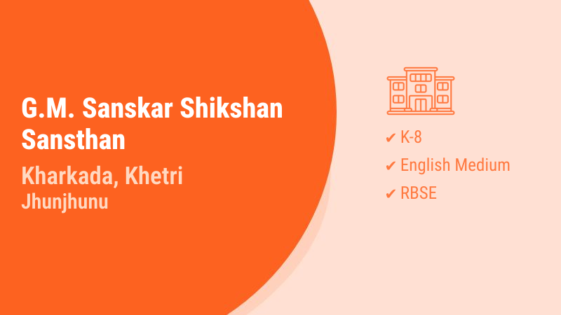 G.M. Sanskar Shikshan Sansthan Khetri Jhunjhunu Hero Slider - 2