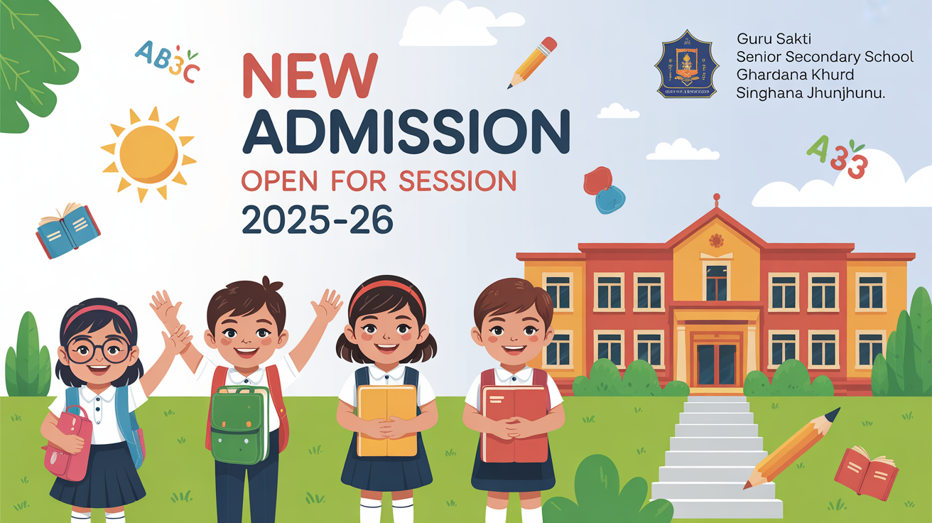 Guru Sakti Senior Secondary School Ghardana Khurd Singhana Jhunjhunu Hero Slider - 1