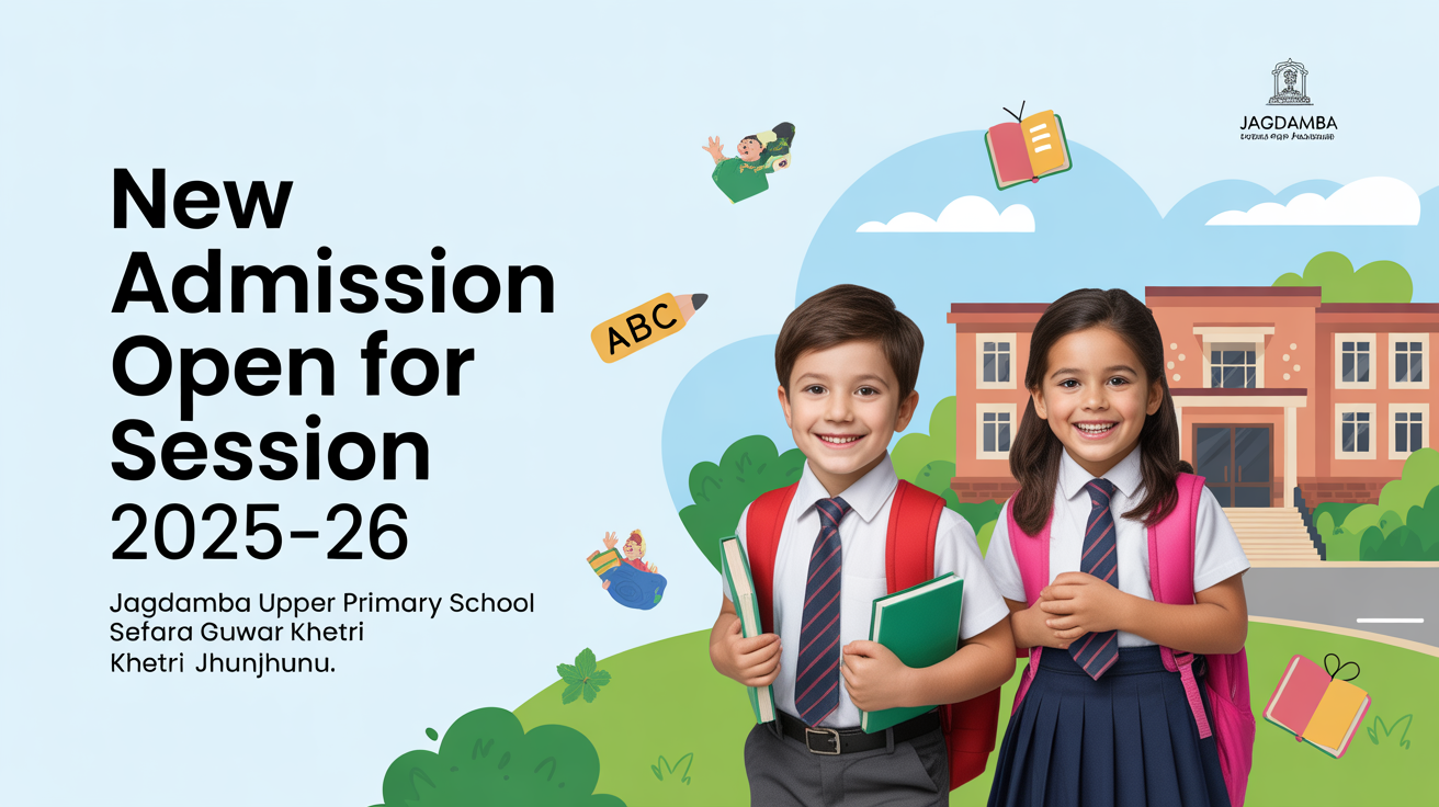 Jagdamba Upper Primary School Sefara Guwar Khetri Jhunjhunu Hero Slider - 1