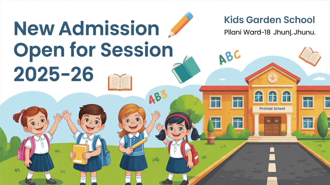 Kids Garden School Pilani Ward-18 Jhunjhunu Hero Slider - 1