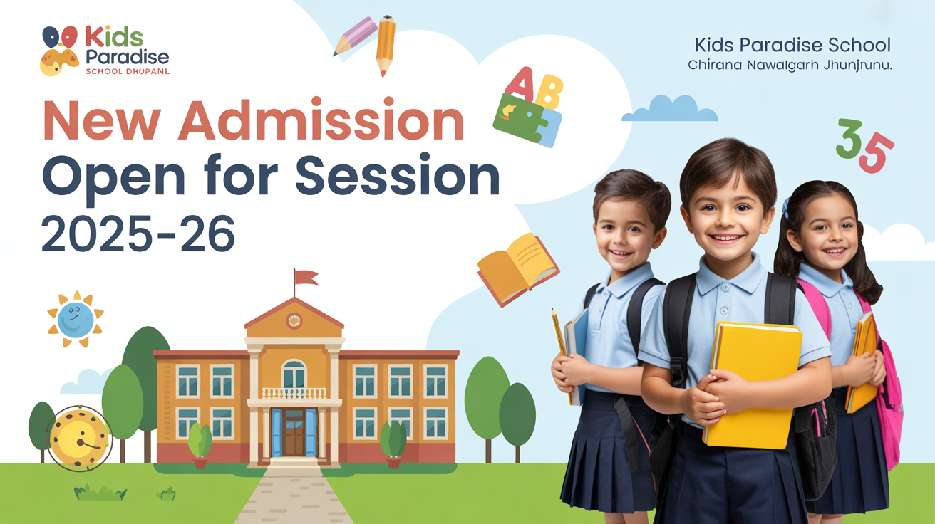 Kids Paradise School Chirana Nawalgarh Jhunjhunu Hero Slider - 1