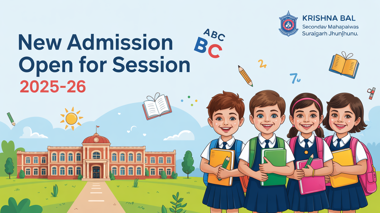 Krishna Bal Secondary School Mahapalwas Surajgarh Jhunjhunu Hero Slider - 1