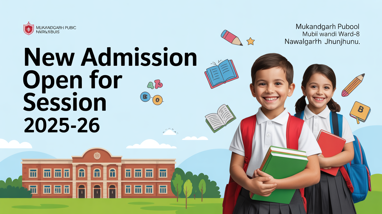 Mukandgarh Public School Mukandgarh Mandi Ward-8 Nawalgarh Jhunjhunu Hero Slider - 1