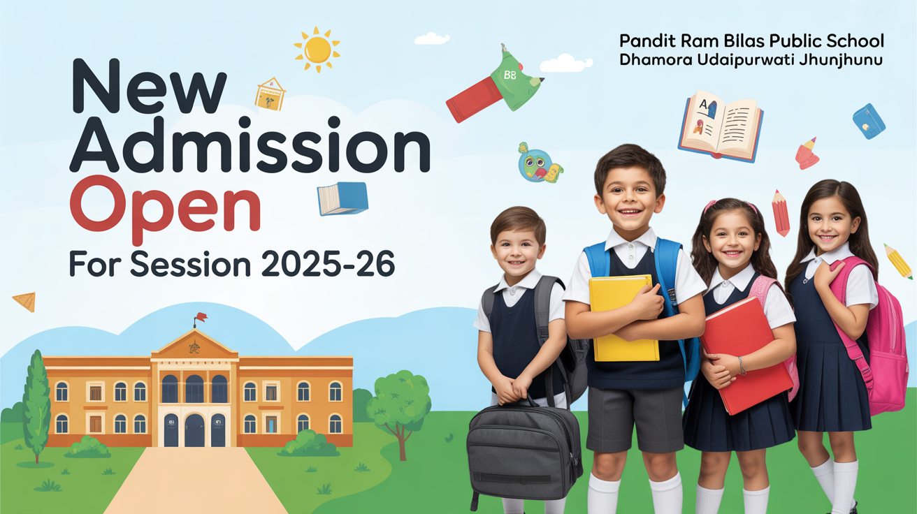 Pandit Ram Bilas Public School Dhamora Udaipurwati Jhunjhunu Hero Slider - 1