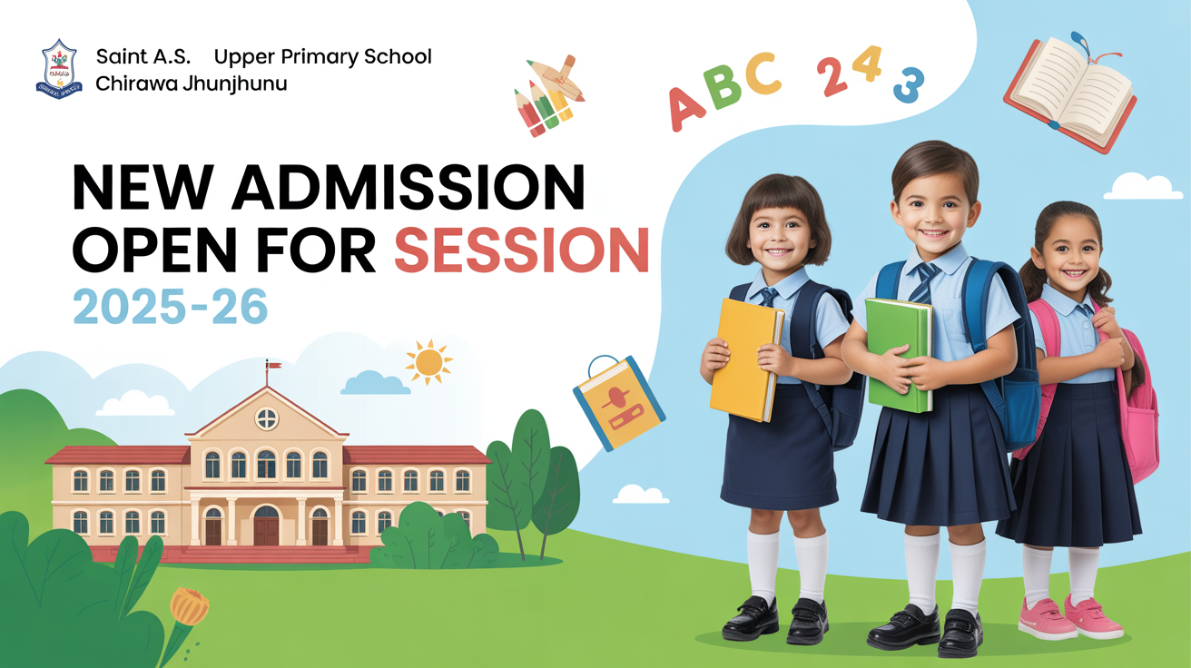 Saint A.S. Upper Primary School Chirawa Jhunjhunu Hero Slider - 1