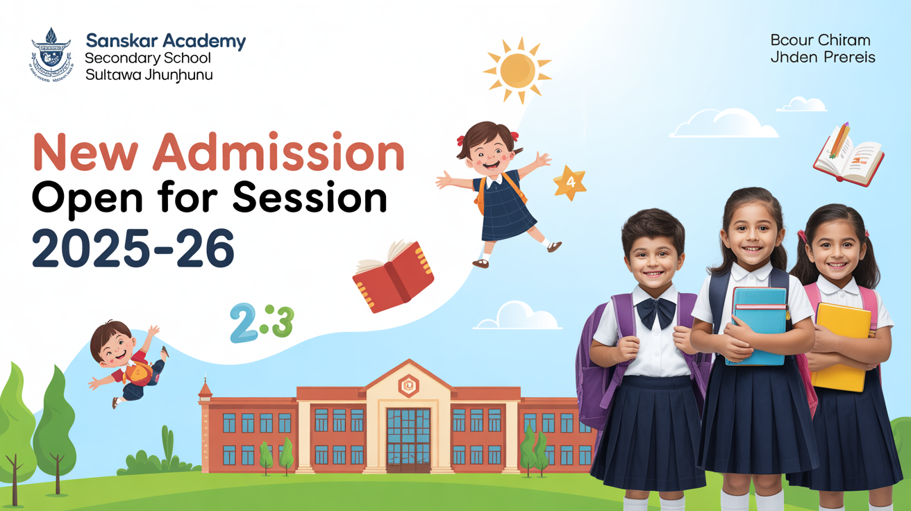 Sanskar Academy Secondary School Sultana Chirawa Jhunjhunu Hero Slider - 1