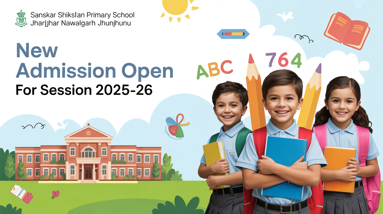 Sanskar Shikshan Primary School Jharjhar Nawalgarh Jhunjhunu Hero Slider - 1