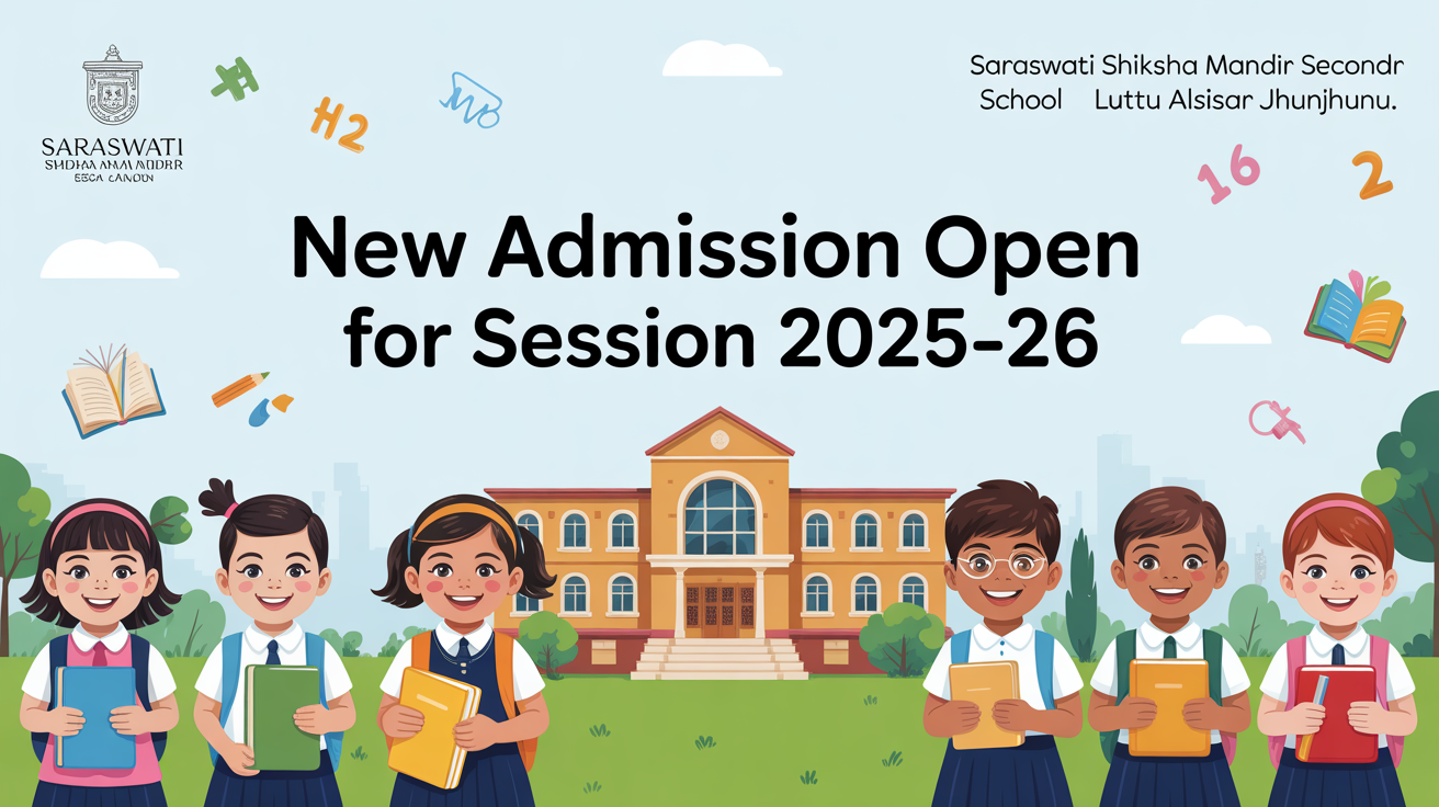 Saraswati Shiksha Mandir Secondary School Luttu Alsisar Jhunjhunu Hero Slider - 1