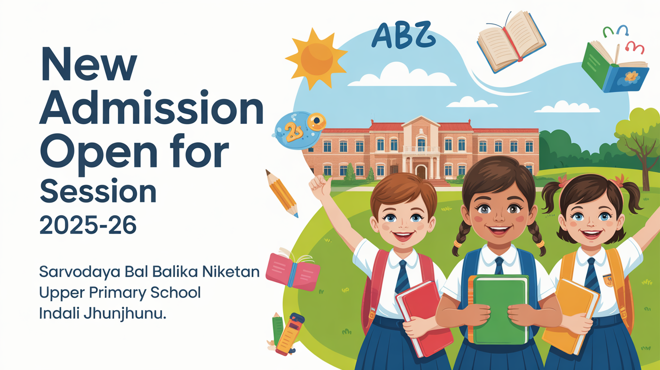 Sarvodaya Bal Balika Niketan Upper Primary School Indali Jhunjhunu Hero Slider - 1