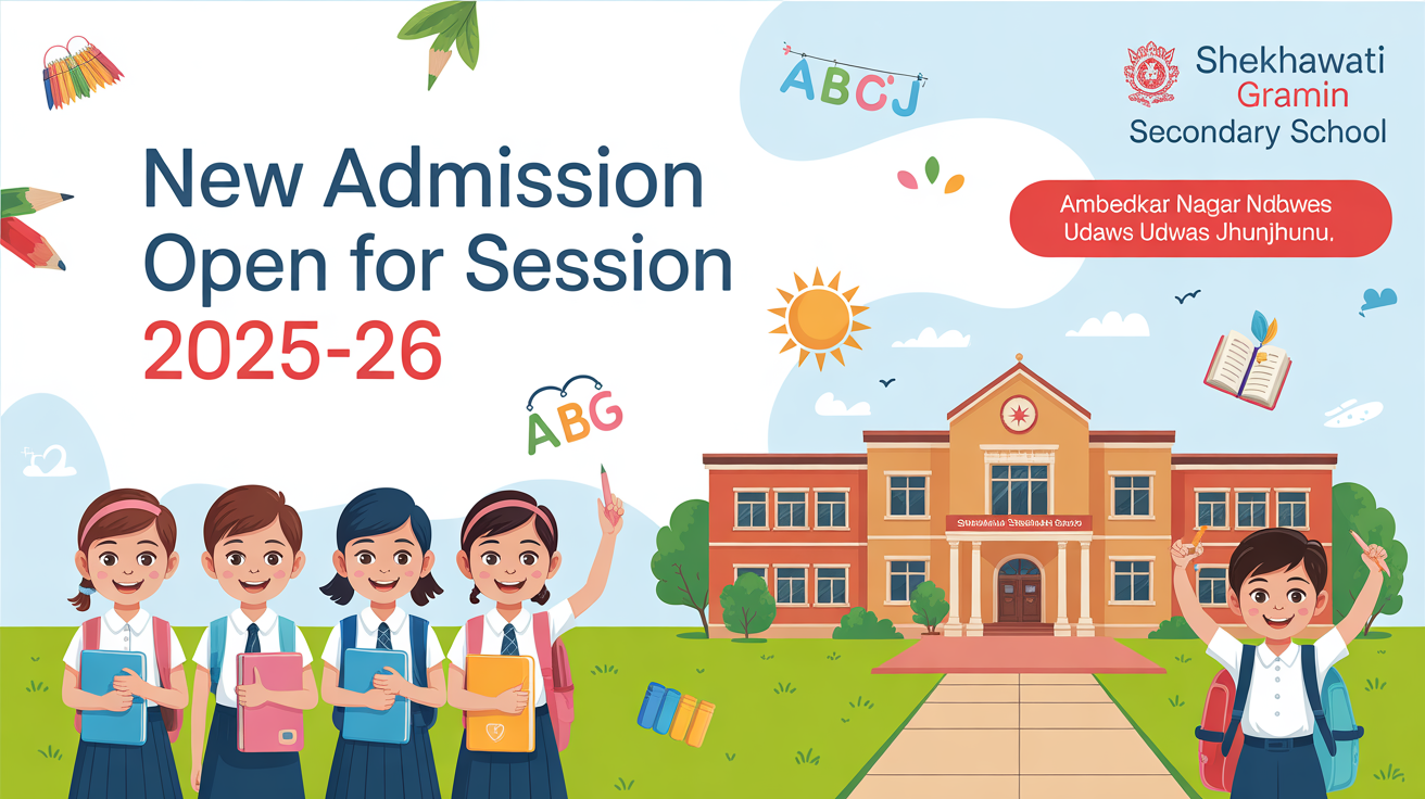 Shekhawati Gramin Secondary School Ambedkar Nagar Udawas Jhunjhunu Hero Slider - 1