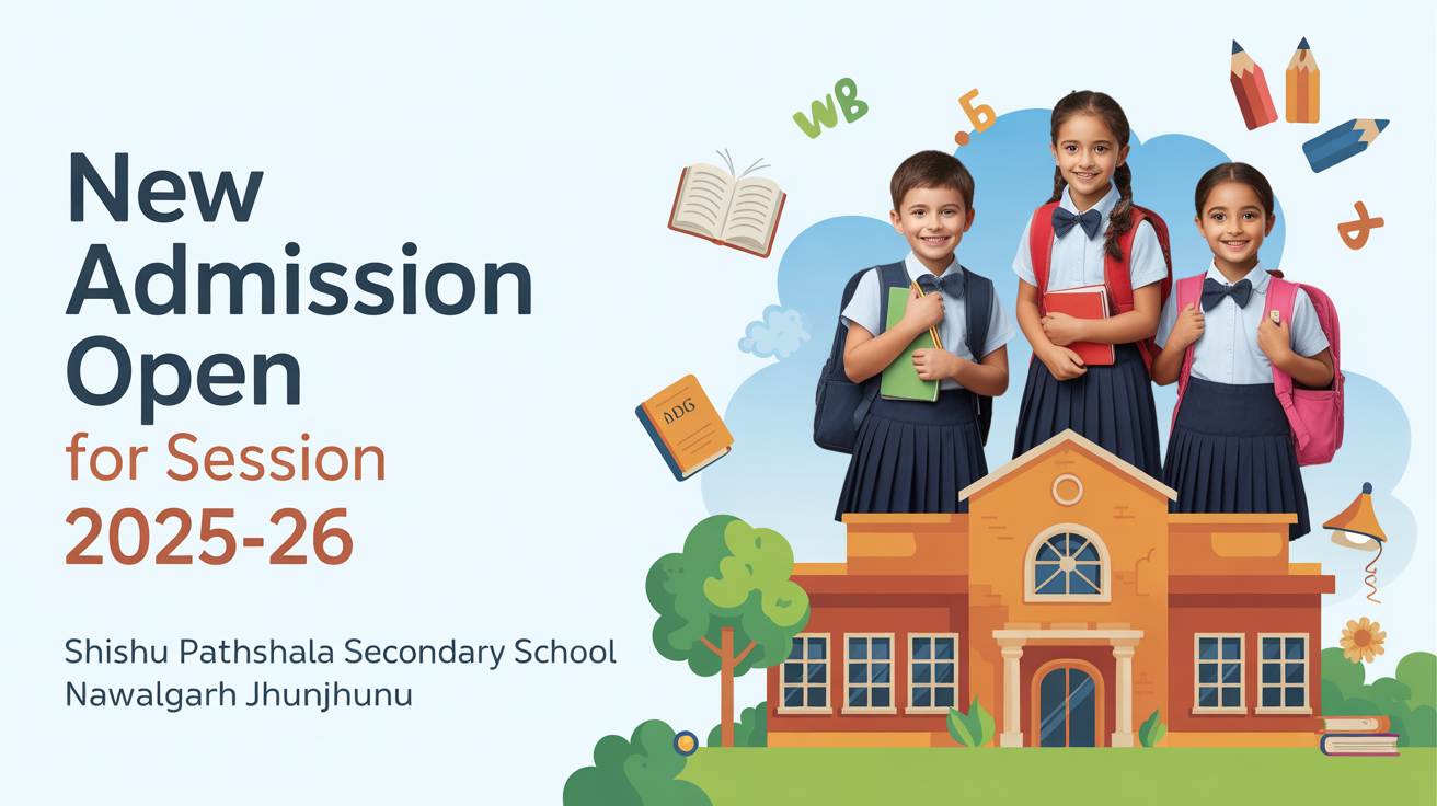 Shishu Pathshala Secondary School Nawalgarh Jhunjhunu Hero Slider - 1