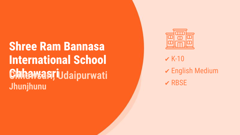 Shree Ram Bannasa International School Chhawasri Udaipurwati Jhunjhunu