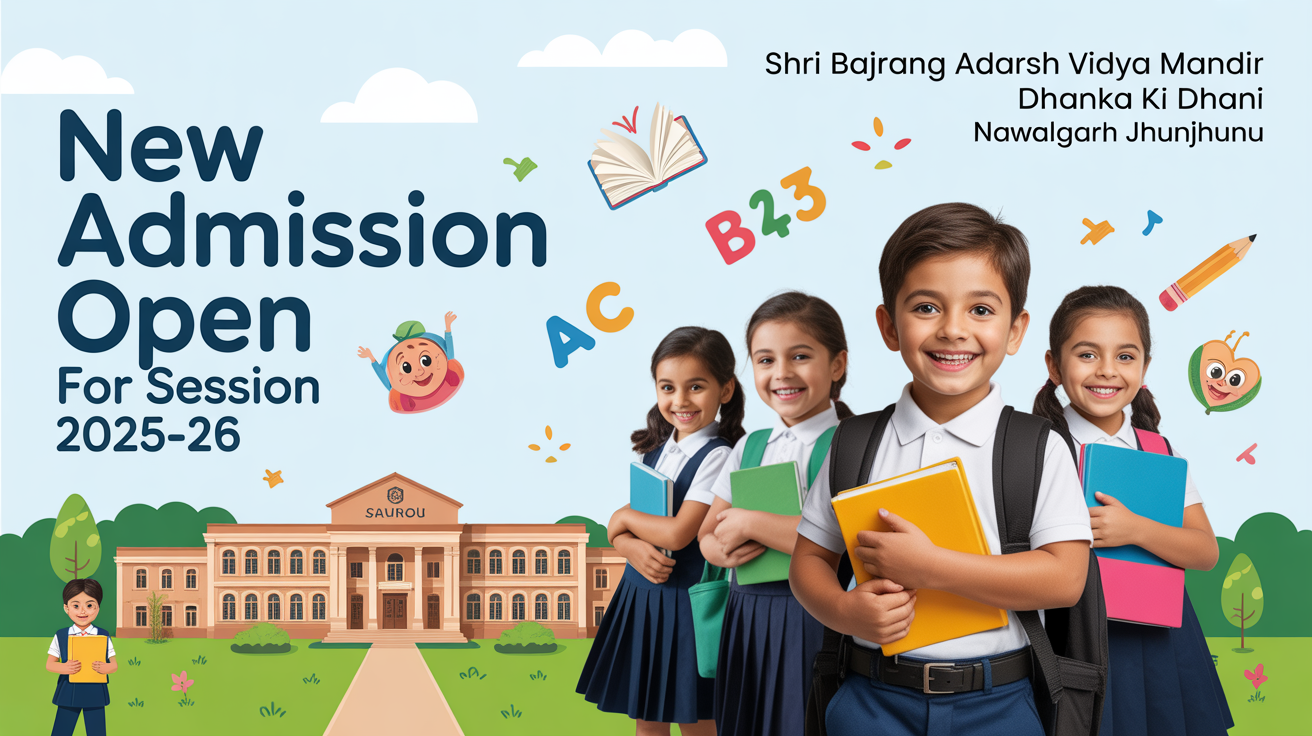 Shri Bajrang Adarsh Vidya Mandir Dhanka Ki Dhani Nawalgarh Jhunjhunu Hero Slider - 1