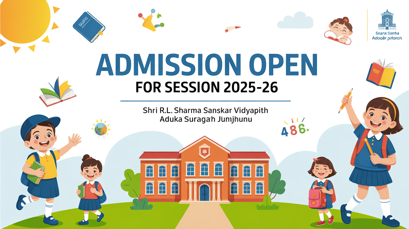 Shri R.L. Sharma Sanskar Vidyapith Aduka Surajgarh Jhunjhunu Hero Slider - 1