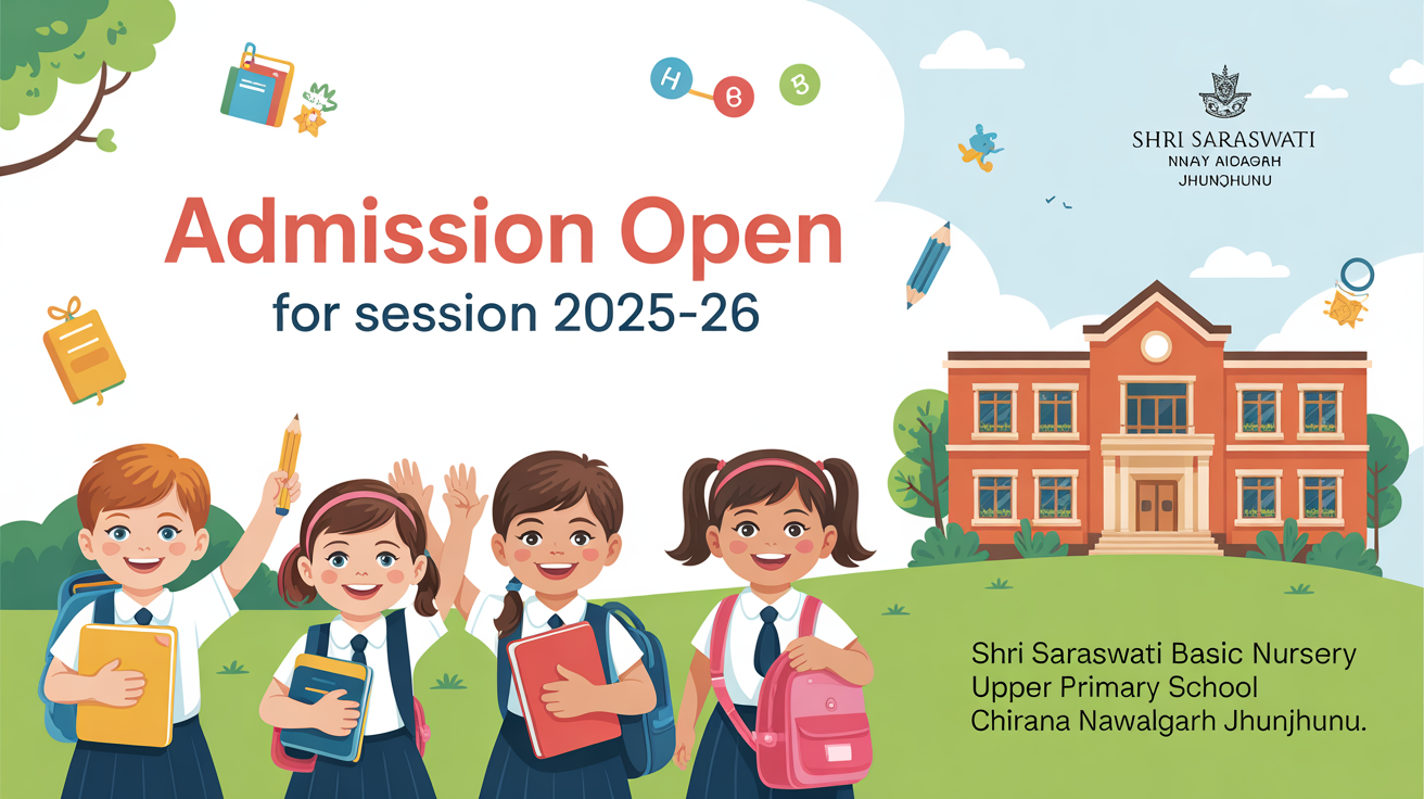 Shri Saraswati Basic Nursery Upper Primary School Chirana Nawalgarh Jhunjhunu Hero Slider - 1