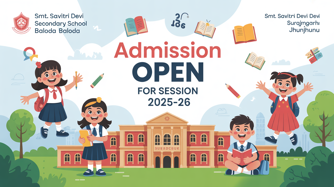 Smt. Savitri Devi Secondary School Baloda Surajgarh Jhunjhunu Hero Slider - 1