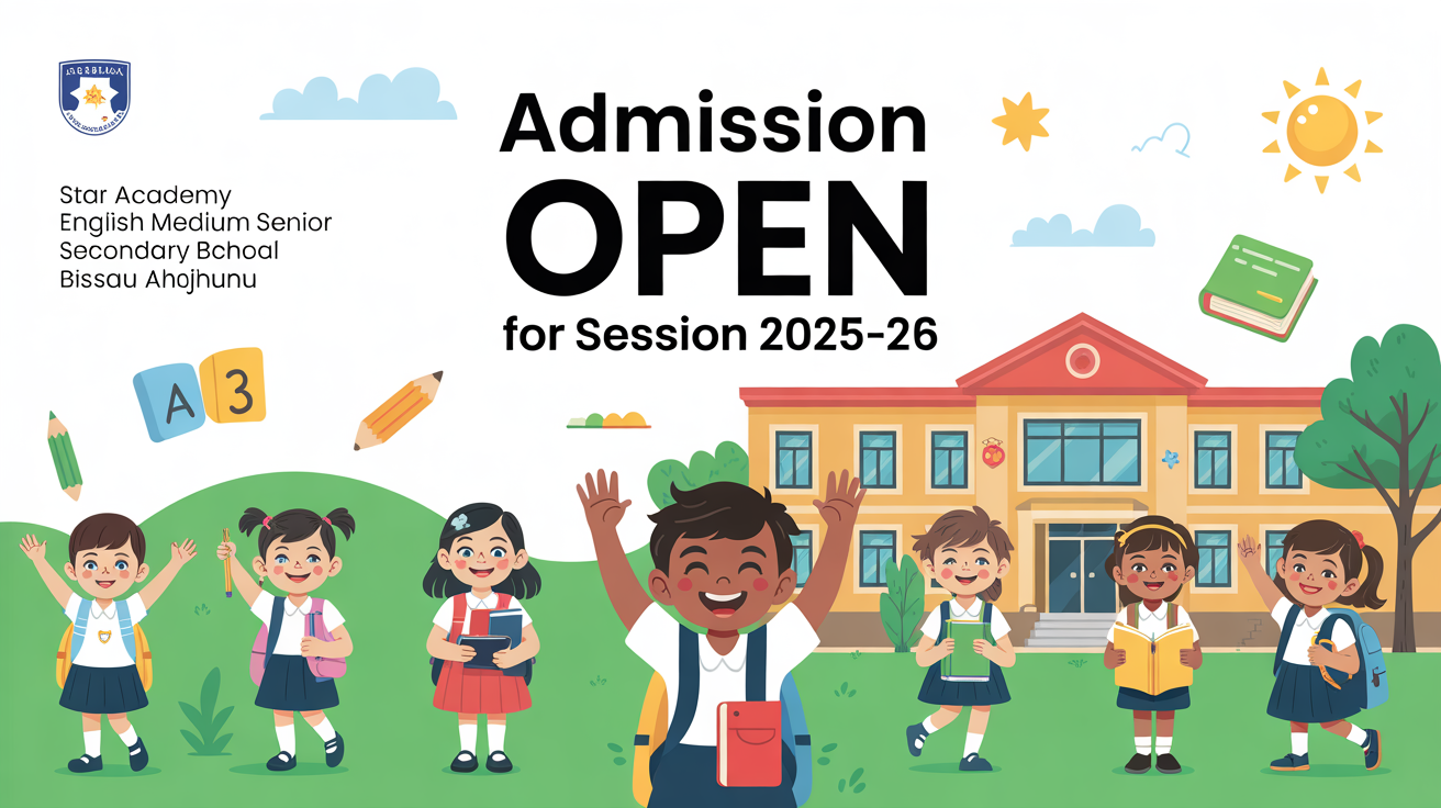 Star Academy English Medium Senior Secondary School Bissau Alsisar Jhunjhunu Hero Slider - 1