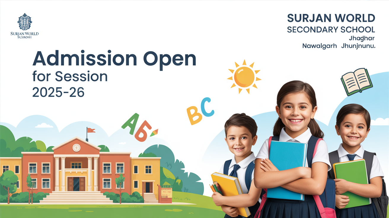 Surjan World Secondary School Jhajhar Nawalgarh Jhunjhunu Hero Slider - 1