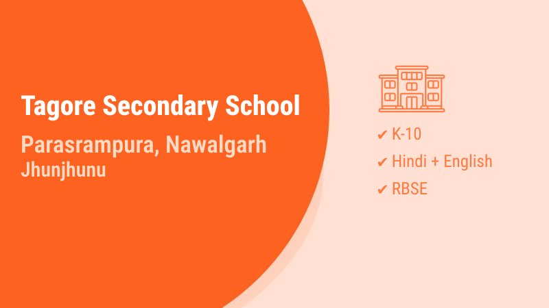 Tagore Secondary School Parasrampura Nawalgarh Jhunjhunu