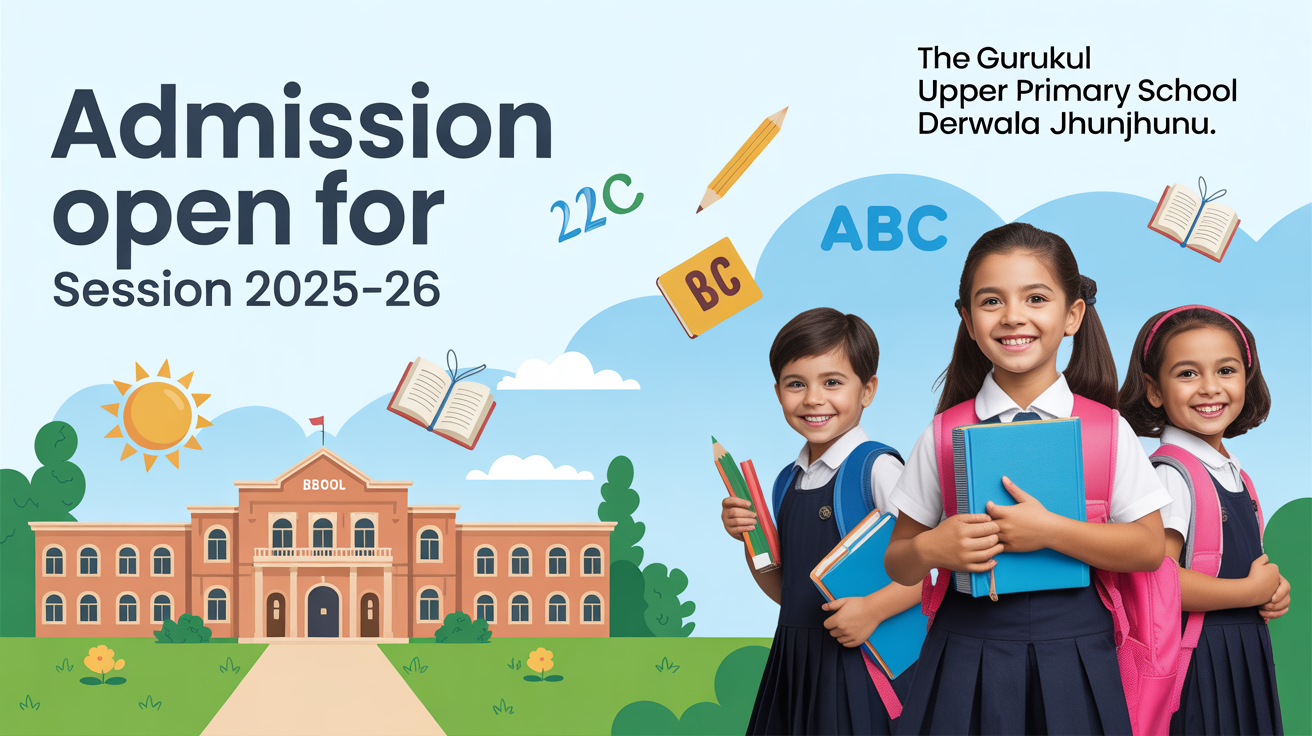 The Gurukul Upper Primary School Derwala Jhunjhunu Hero Slider - 1