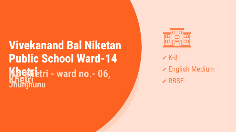 Vivekanand Bal Niketan Public School Ward-14 Khetri Khetri Jhunjhunu