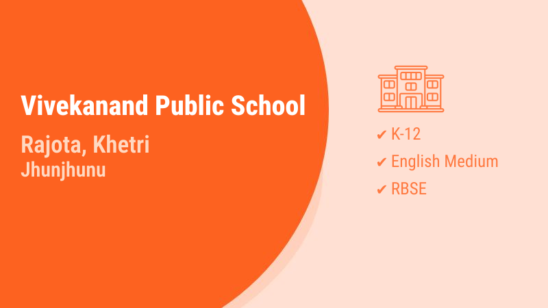 Vivekanand Public School Rajota Khetri Jhunjhunu
