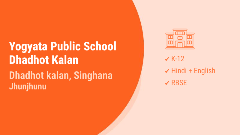 Yogyata Public School Dhadhot Kalan Singhana Jhunjhunu
