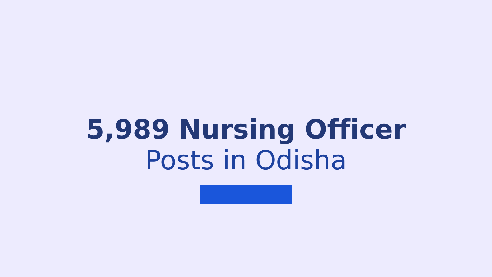 OSSSC Nursing Officer Recruitment 2026: How to Apply for 5,989 Vacancies